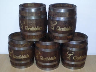 Beczki reklamowe z logo Glenfiddich